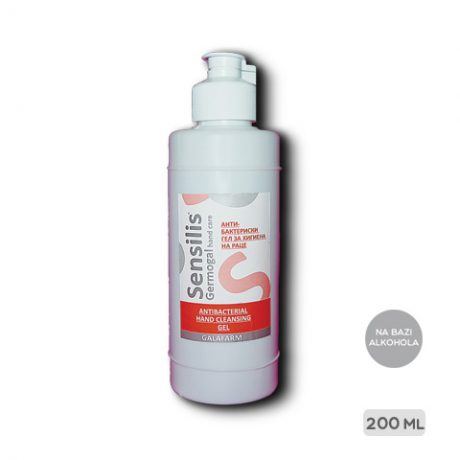 SENSILIS® antibakterijski gel 200 ml za ruke na bazi alkohola pakovanje 200 ml