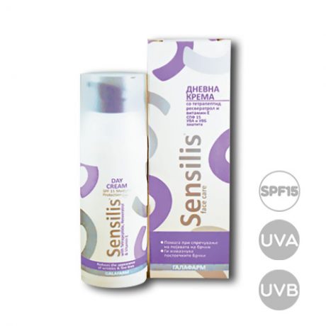 Sensilis® dnevna krema za lice spf15 sa resveratrolom u vakum bočici