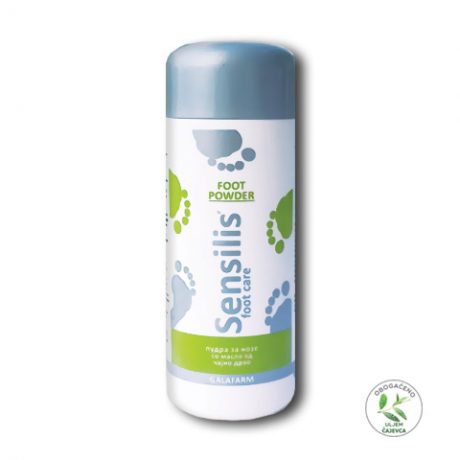 SENSILIS® puder protiv znojenja stopala sa čajnim drvom u plastičnom pakovanju