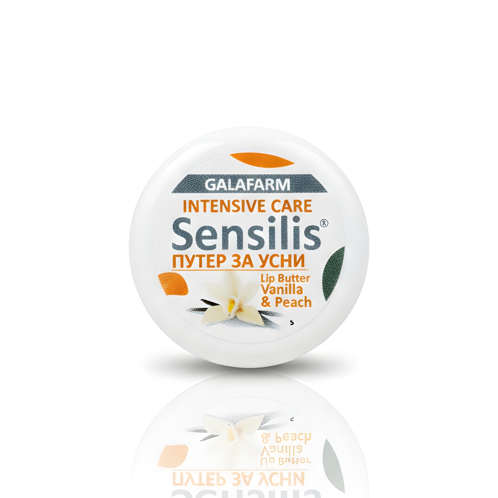 SENSILIS® mast/buter za usne vanila&breskva u plastičnoj kutijici