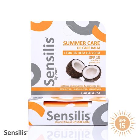 Sensilis® stik/balzam za usne kokos SPF15 sa aromom kokosa i spf 15