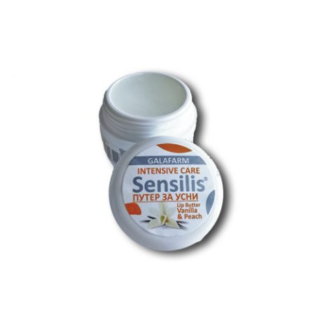 SENSILIS® mast/buter za usne vanila&breskva u plastičnoj kutijici