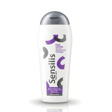 SENSILIS Dermogal losion za lice za masnu i kombinovanu kožu i kožu sklonu aknama u plastičnom pakovanju 200 ml sa flip top zatvaračem