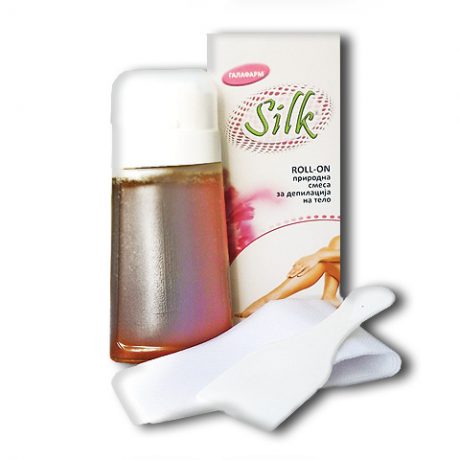 SILK® roll-on vosak za depilaciju tela u kompletu sa platnenim trakama za višekratnu u potrebu