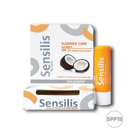 Sensilis® stik/balzam za usne kokos SPF15 sa aromom kokosa i spf 15