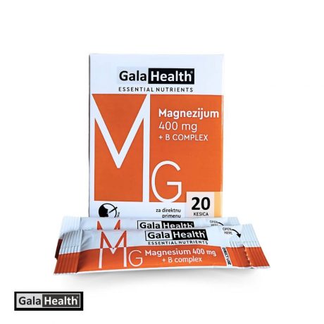 Gala Health® magnezijum direkt 400 mg + B-compleks kesice