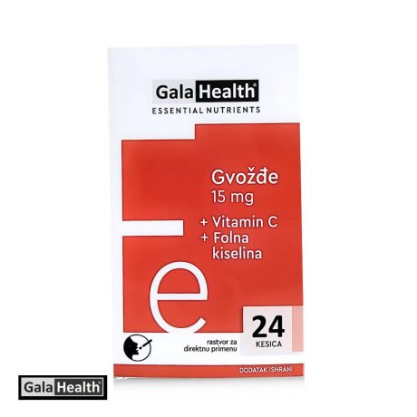 GALAHEALTH® Gvožđe direkt 15 mg + C + folna kiselina