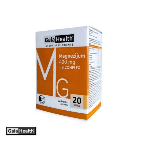 Gala Health® magnezijum direkt 400 mg + B-compleks kesice